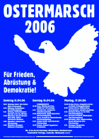 Foto: Ostermarsch-Plakat