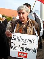 Schluss mit dem Rentenunrecht, Foto: Margita Görner, Arbeiterfotografie