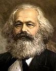 Porträt: Kar Marx (farbig).