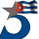 Stilisierte 5 mit Stern und wehender Cuba-Flagge.