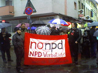 Kundgebung zur Menschenkette auf der Keupstraße.