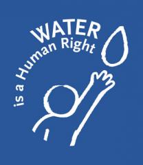 Logo »Water is a human right«